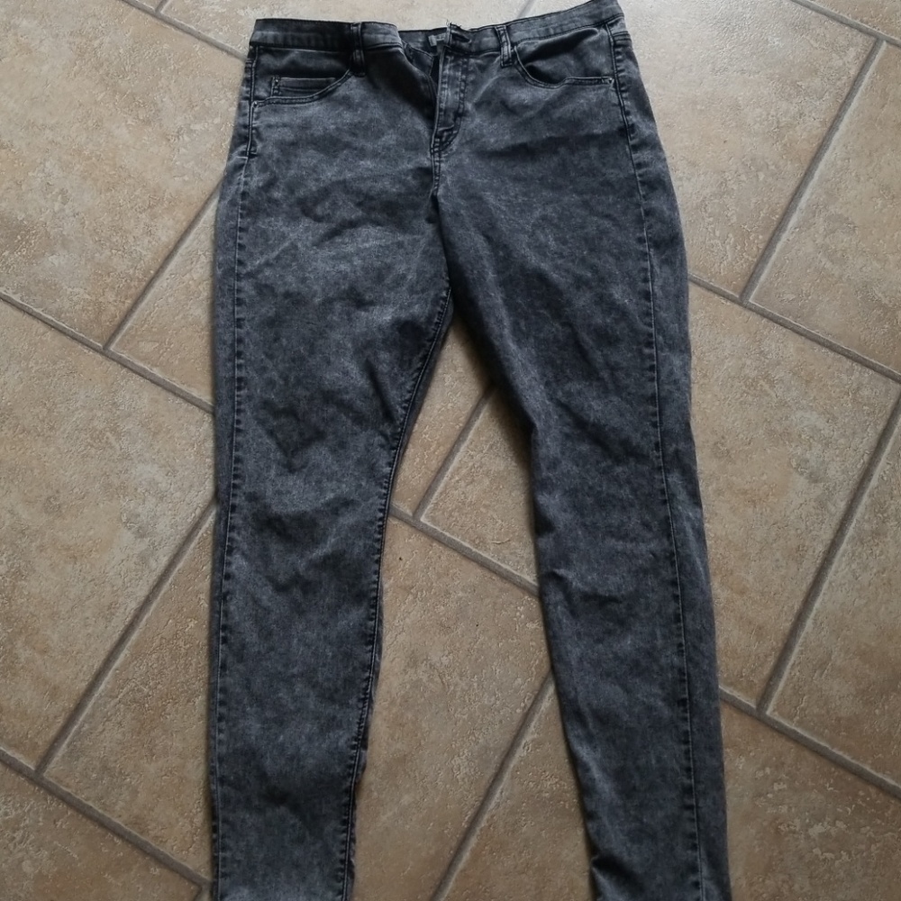 Grey Stonewash high waisted jeggings size 17